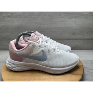 Nike Revolution 6 NN White Blue Pink Glaze DC3729-100 Women's Size 8.5